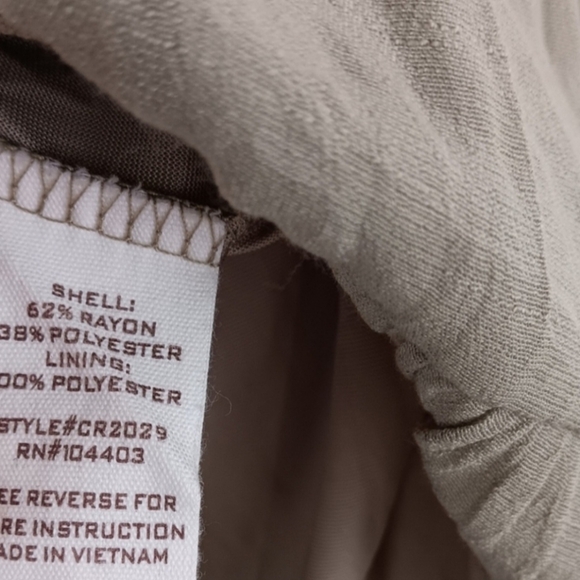 [ Roolee Boho Minimalist Modest Light Olive Green Smocked Ruffled Midi Dress ] - Picture 9 of 15